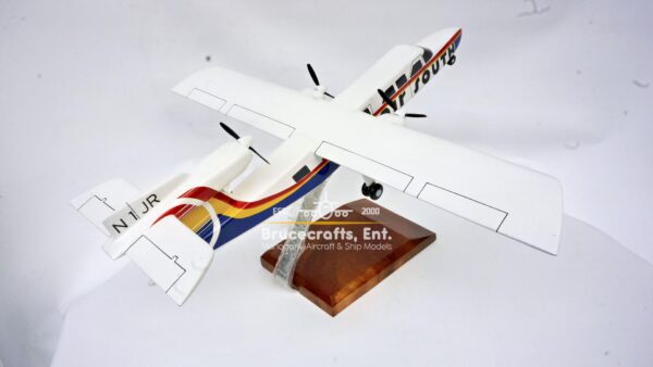 Model of Britten-Norman Trislander Air South with detailed craftsmanship.